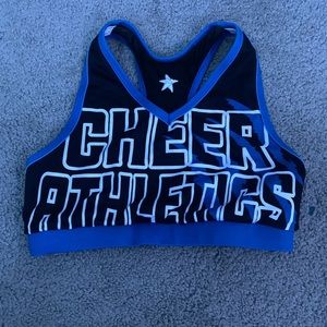 adult small cheer athletics sports bra